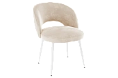 Стул Моли пломбир (велюр)/белый
