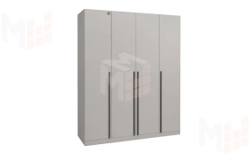 Шкаф 4-х створчатый Николь 24 Кашемир/Черный