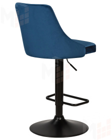 Стул барный DOBRIN JOSEPH BLACK (синий велюр (MJ9-117))