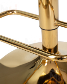 Стул барный DOBRIN CHARLY GOLD (серый велюр (MJ9-75))