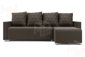 Угловой диван Челси (ромбы коричневый)