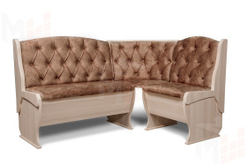 Кухонный уголок Орхидея Люкс (ясень/велюр Коньяк)