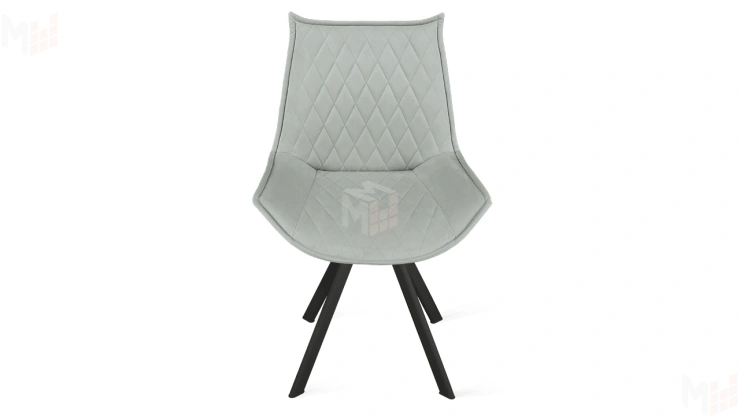 Стул Фэнди К2 Черный муар, Велюр Confetti Silver