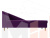 Кушетка Астер левая (Фиолетовый)