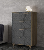 Комод Амстердам (дуб самдал/серый графит)