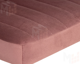 Стул барный DOBRIN CHARLY GOLD (розовый велюр (MJ9-32))