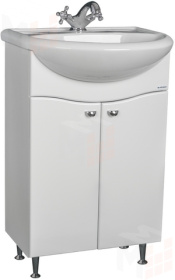 Тумба под умывальник Домино "Уют 55 Волна" без ящика Айсберг