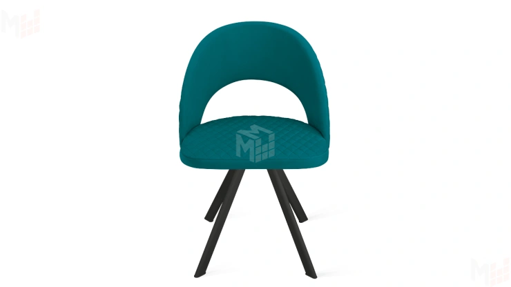 Стул Гэтсби К2 Черный муар, Велюр Confetti Izumrud