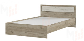 Кровать Гармония 1,2 КР-609 дуб крафт белый - дуб крафт серый
