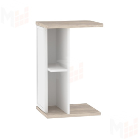 Стол приставной AURELIO 17 Блеквуд сатиновый/Белый