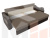 Прямой диван Меркурий Лайт (Корфу 03\коричневый)