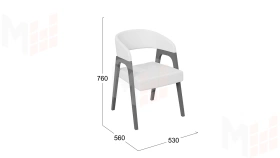 Кресло Техас 1 - W-101  Графит, тк №66 Экокожа