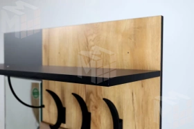 Вешалка настенная  Ольга-Лофт 6 Дуб Крафт Золотой/Темно-Серый