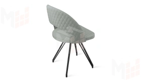 Стул Гэтсби К4  Черный муар, Велюр Confetti Silver