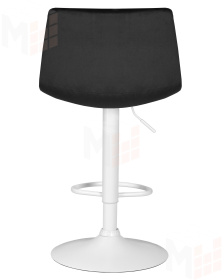 Стул барный DOBRIN TAILOR WHITE (черный велюр (MJ9-101))