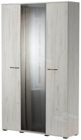 Шкаф с зеркалом ИТАЛИЯ ШК-1300  Крафт белый