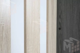 Прихожая Гретта 1 Ясень Черный/Дуб Сонома