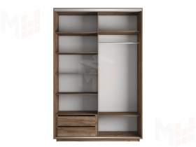 Шкаф-купе Элемент дуо 1400 (выс. 2200) крафт табачный