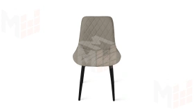 Стул OSCAR Черный муар, Велюр L003 бежевый