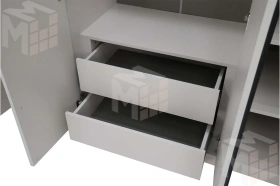 Шкаф 4-х створчатый Николь 24 Кашемир/Сатин