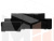 Угловой диван Дрезден левый угол (Черный)