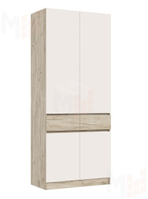 Шкаф Роджинамиф 2-х створчатый (крафт серый/кашемир)