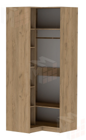 Шкаф Угловой Иннэс-7 Каркас Дуб Крафт Золотой