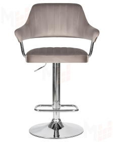 Стул барный DOBRIN CHARLY (серый велюр (MJ9-75))