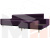 Угловой диван Леонардо правый угол (Фиолетовый)