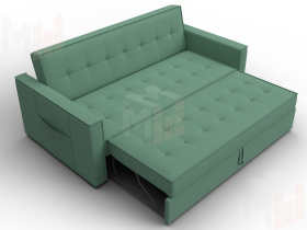 Диван прямой Лига-104 (160) ( Амур 11 зеленый )
