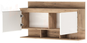 Антресоль  ГРЕТТА 1200  Дуб Крафт золотой-Белый