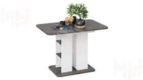 Стол раздвижной Мюнхен Тип 2 Белый Ясень, Ателье темный