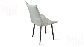 Стул Фэнди К1С  Черный муар, Велюр Confetti Silver