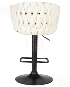 Стул барный DOBRIN LEON (кремовая ткань (LAR 275-33))