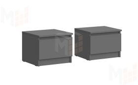 Тумба прикроватная Челси 2 шт (графит)