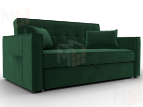 Диван прямой Лига-104 (140) ( SEVEN 626 зеленый )