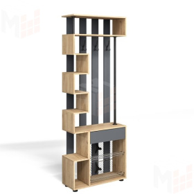 Прихожая Мини-Лайт МЛ-1 Дуб крафт золотой/графит