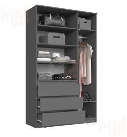 Шкаф Челси 1200 (графит)