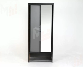 Шкаф-купе с зеркалом Ольга-Лофт 10 Дуб Крафт Золотой/Темно-Серый