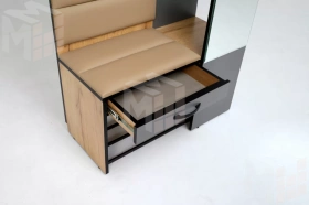 Прихожая Ольга-Лофт 2 Дуб Крафт Золотой/Темно-Серый