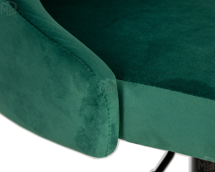 Стул барный DOBRIN JOSEPH BLACK (зеленый велюр (MJ9-88))