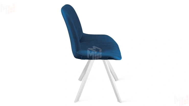 Стул Марвел К2 Исп. 2 Белый матовый Велюр Confetti Blue