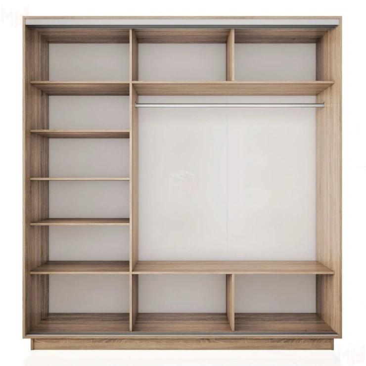 Шкаф-купе Экспресс трио 1 зеркало 1800 (Серый диамант)