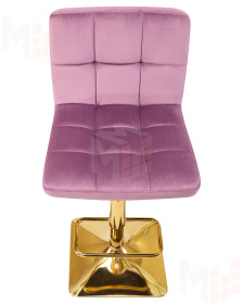 Стул барный DOBRIN GOLDIE (пудрово-сиреневый велюр (MJ9-52))