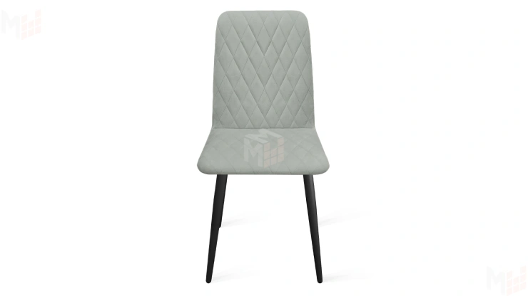 Стул Стенли К1С Черный муар, Велюр Confetti Silver