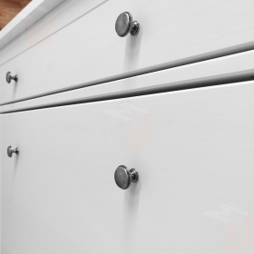 Тумба для обуви из массива Кымор 89 с ящиком, белая