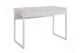 Стол Юниор белое дерево/белый муар