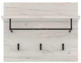 Вешалка ГРЕТТА  500  с полкой Дуб Крафт белый