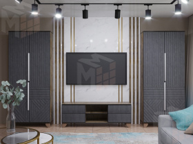 Гостиная Копенгаген дуб самдал/серый графит вариант 4