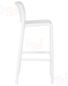 Стул барный DOBRIN CHLOE BAR (белый)